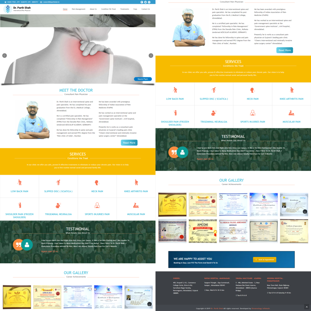 Website Design & Development portfolio Shreenology Infotech