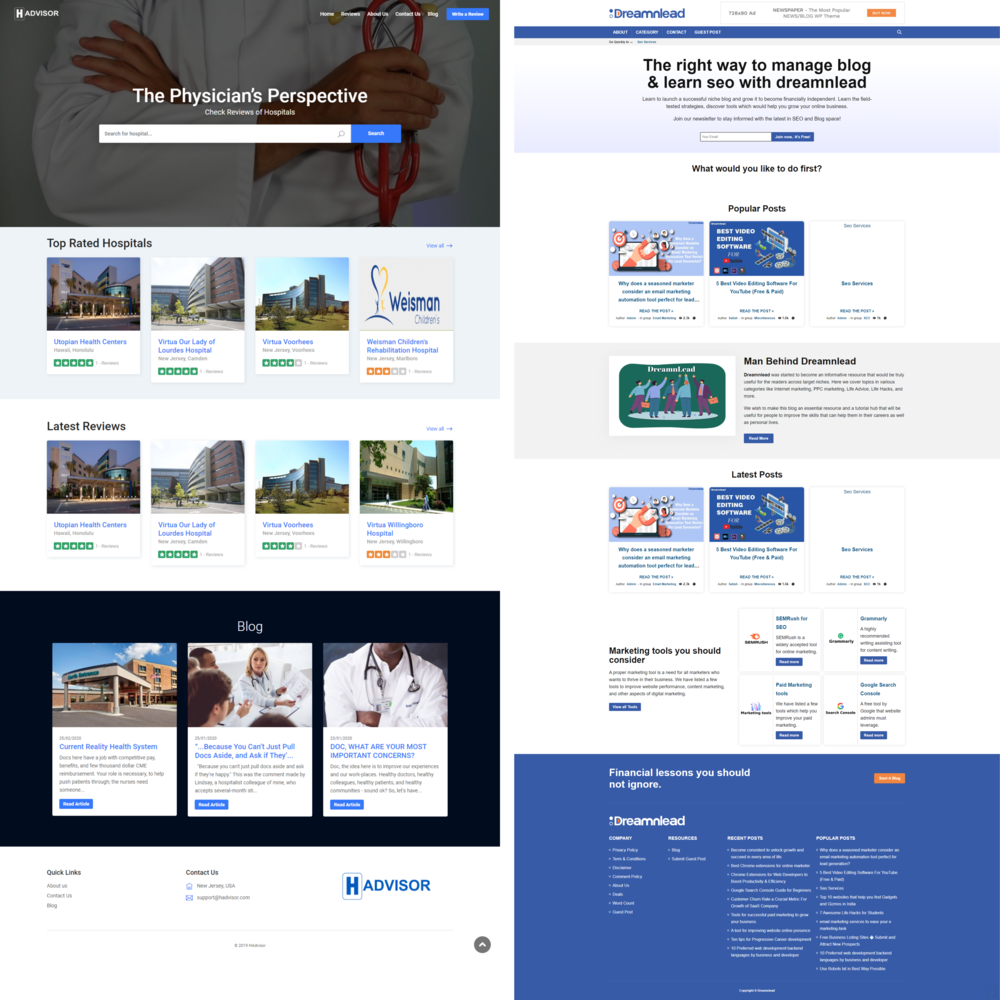 Website Design & Development portfolio Shreenology Infotech